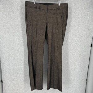 Lane Bryant Womens The Allie Metallic Trouser Dress Pant Size 18 Black Gold EUC